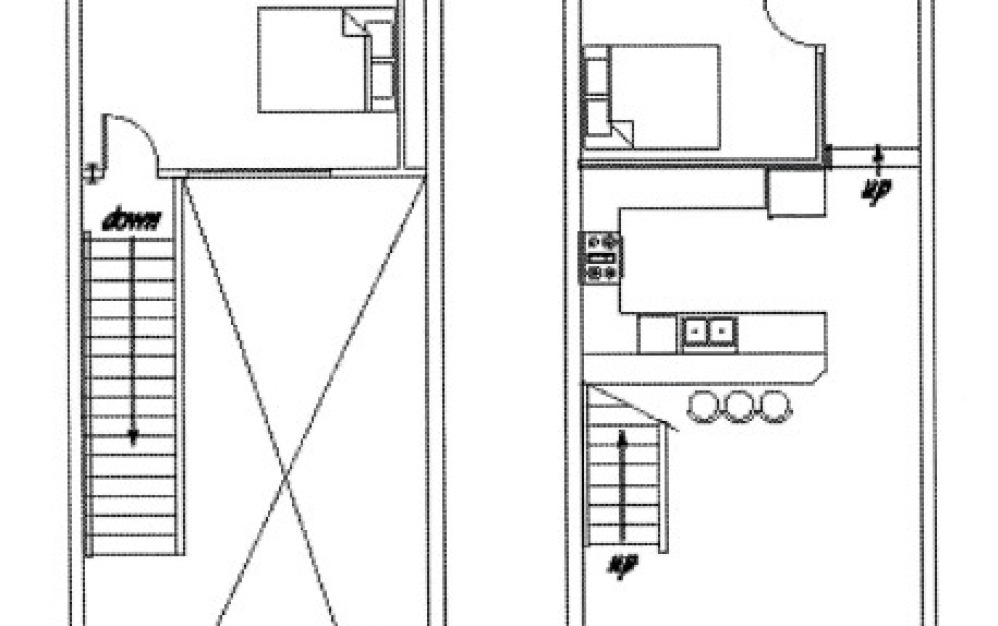 C6.1 - 2 bedroom floorplan layout with 2 bathrooms and 1255 square feet