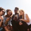 group of friends laughing